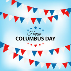 Obraz premium Columbus Day Background. Vector Illustration