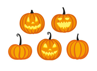 Cute halloween pumpkins