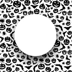 Black and white halloween background.