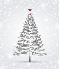 Happy Christmas greeting card