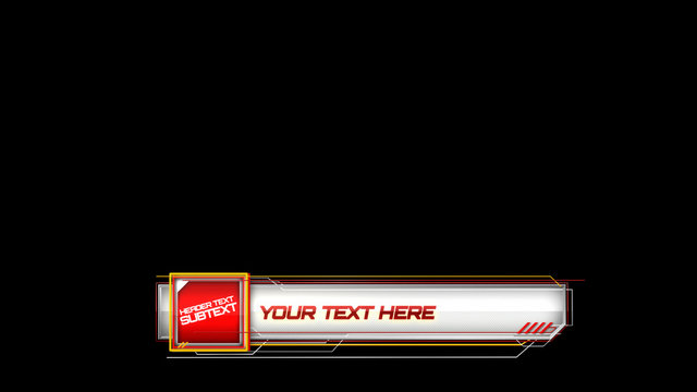 Bright Angular Box Lower Third