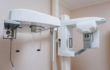 Dental panoramic radiographer equipment. Dental office