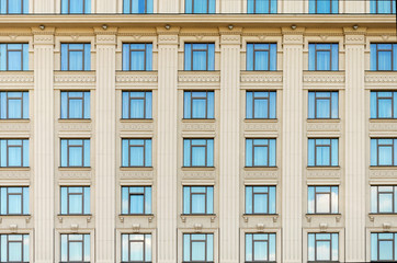 wall of a building with windows