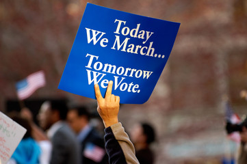 Today We March, Tomorrow We Vote