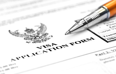 Visa application form