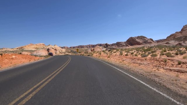 Valley of Fire Rocky Canyon Highway Driving Plates 05 American Southwest