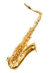 Fototapeta na wymiar saxophone isolated on white