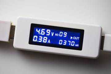 battery tester diagnostic tool, white background