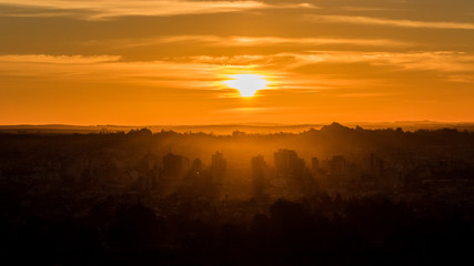 atardecer en la city