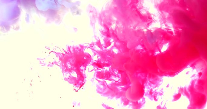 abstract background from ink color mix in water