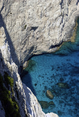 Fototapeta na wymiar Cliff and sea / Zakynthos - Zante / Greece