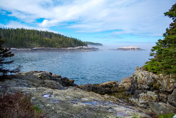 Fototapeta na wymiar Isle au Haut Rocky Bay - Maine