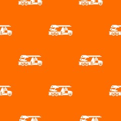 Fototapeta premium Fire engine pattern seamless