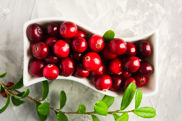 Cranberry in sauce pan, closeup view