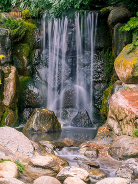 Waterfalls and creeks under long exposure	