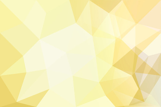 Abstract background of polygons on yellow background.