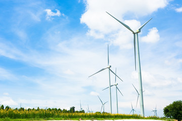 Eco power, Wind Turbine on a Wind Farm.