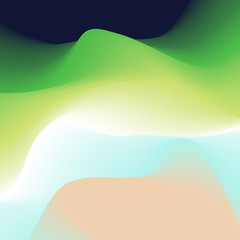 Abstract blur background. Vector illustration. Green, white, yellow, blue, pink colors.