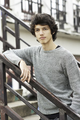 Fototapeta premium Young Man in Grey