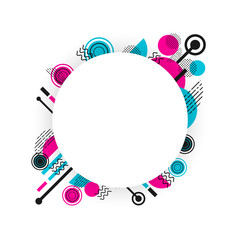 Obraz premium minimal hipster pattern