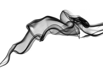 black smoke on white background