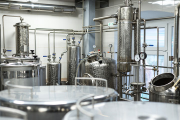 Industrial food equipment, industrial distillers of alcohol.