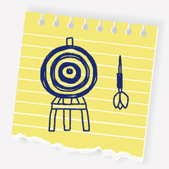dart and target doodle