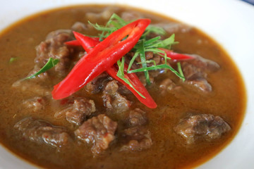 red curry with beef