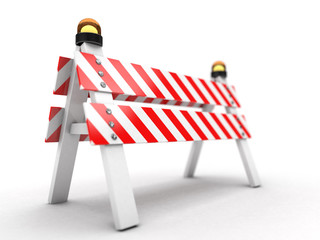 Under construction illustration. 3D rendering