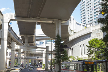 国道246号　大橋ジャンクション近辺