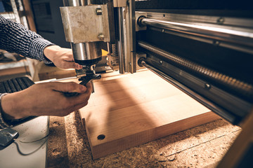 Manufacture of guitars of the brand Woodstock.