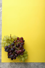 Food background with Bunch of grapes