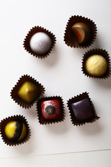 Delicious candy on white background