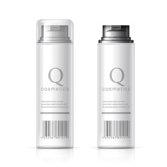 Realistic White Cosmetics bottle can Spray