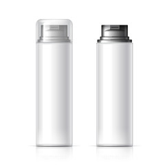 Realistic White Cosmetics bottle can Spray
