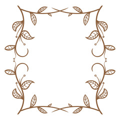floral frame illustration