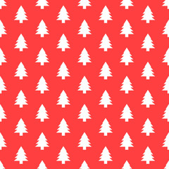 Seamless pattern with Christmas tree. Xmas texture for wallpaper or wrapping paper