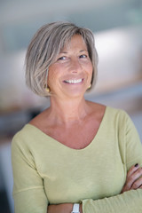 Fototapeta premium Portrait of attractive senior woman