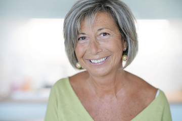 Fototapeta premium Portrait of smiling senior woman