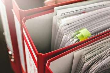 document organization. ring binders.