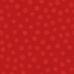 Seamless colored snowflakes pattern. Snowflakes background. Vector illustration