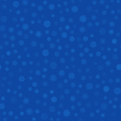 Seamless colored snowflakes pattern. Snowflakes background. Vector illustration