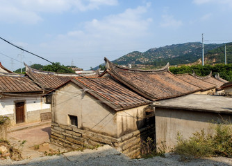 Fototapeta na wymiar Fujian China Countryside Houses
