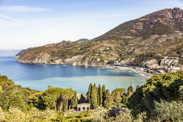 Levanto on the Ligurian coast of Italy