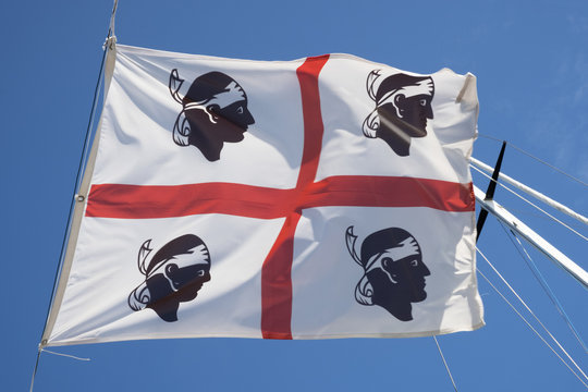 de vlag van Corsica