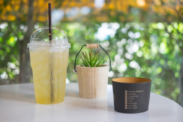 Refreshment drink lemonade