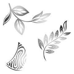 abstract leaf design