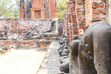 Fototapeta na wymiar Statue of Ayutthaya Buddha Statue