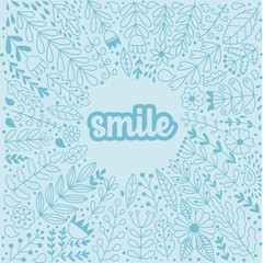 Vector flower pattern. Black and white seamless botanic texture, detailed flowers illustrations. All elements are not cropped and hidden under mask. Doodle style, spring floral background