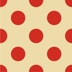 Polka dot seamless pattern. Dotted background with circles, dots, rounds Vector illustration
